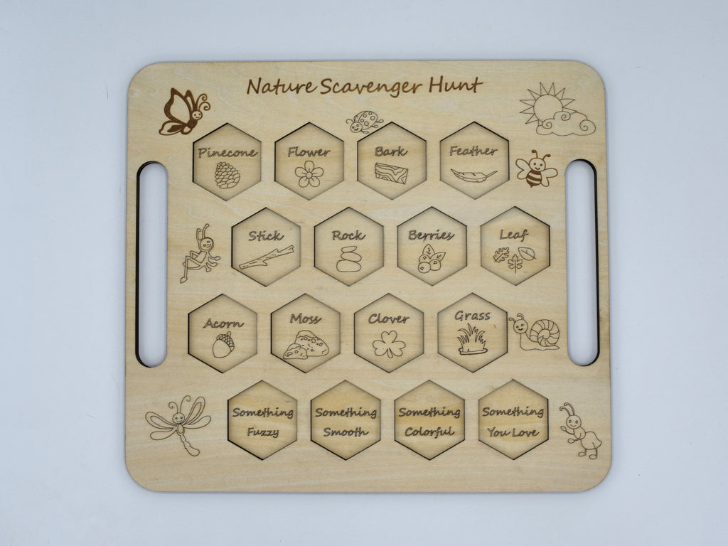 Wooden Nature Scavenger Hunt Kit