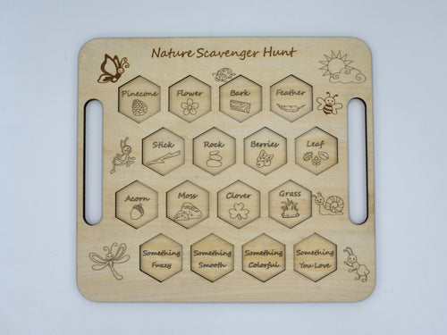 Wooden Nature Scavenger Hunt Kit