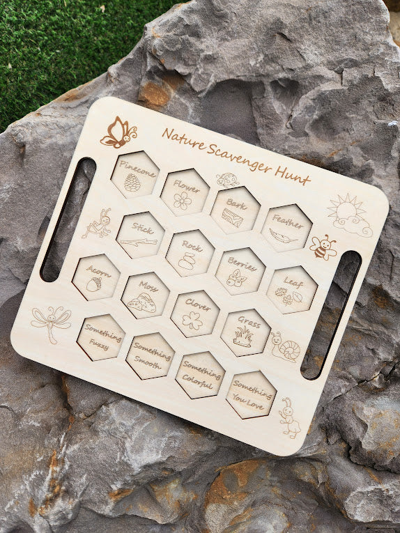Wooden Nature Scavenger Hunt Kit