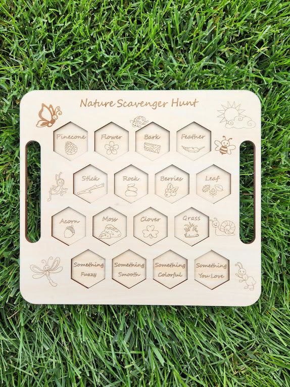 Wooden Nature Scavenger Hunt Kit