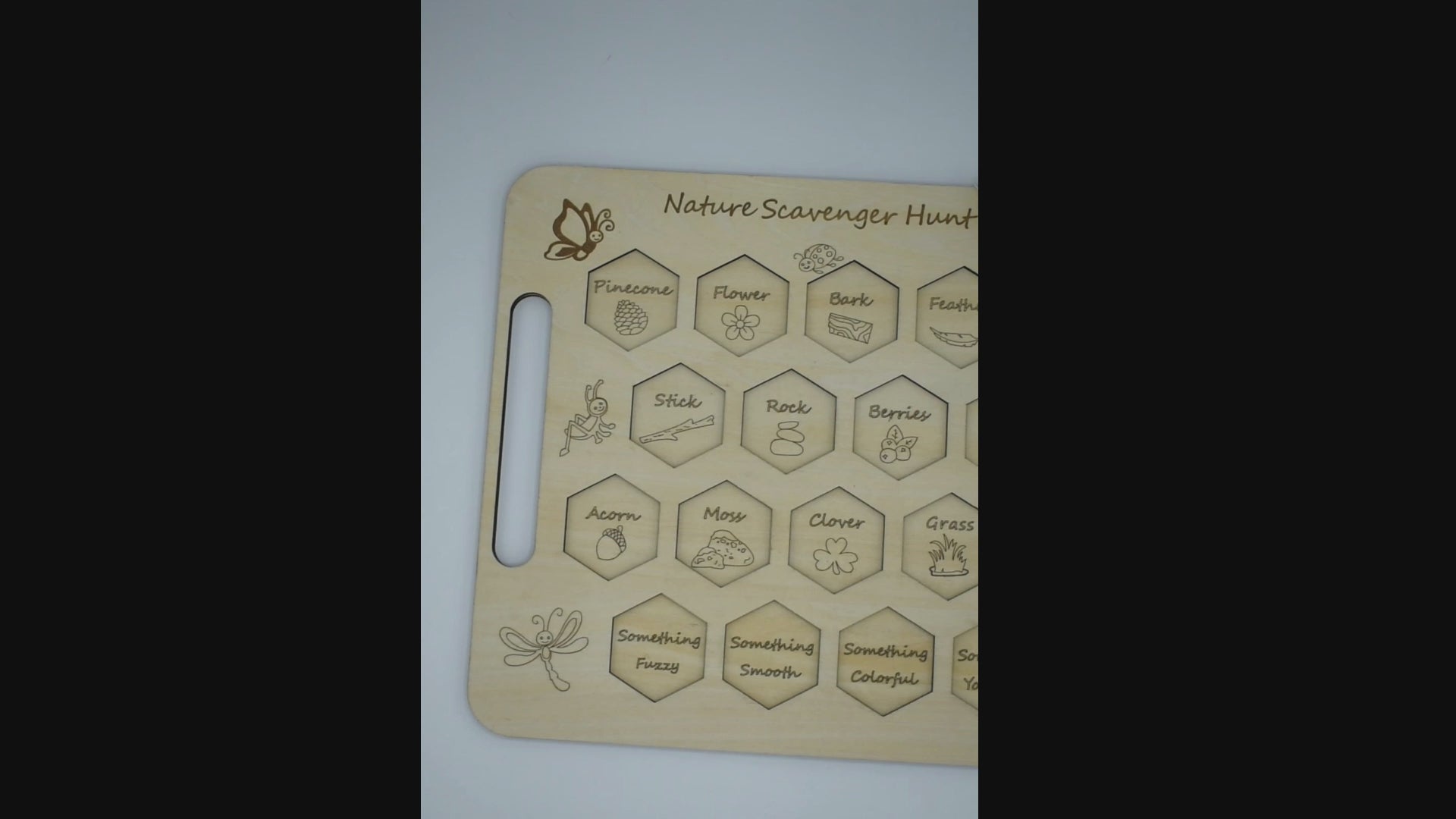 Wooden Nature Scavenger Hunt Kit
